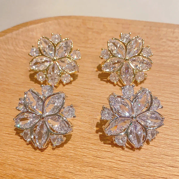 Sparkling Sunflower Earrings