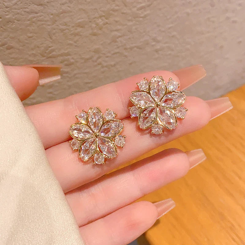 Sparkling Sunflower Earrings